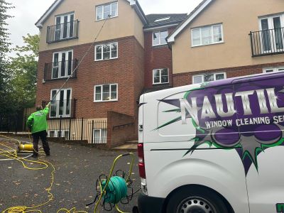 A window cleaner near Canterbury