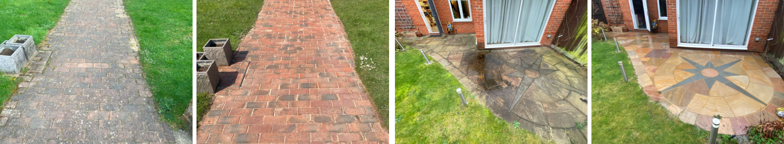 Before and After Pressure Washing