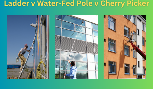 Water fed pole window cleaning