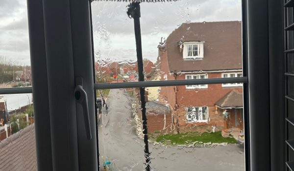 Why do window cleaners leave glass wet